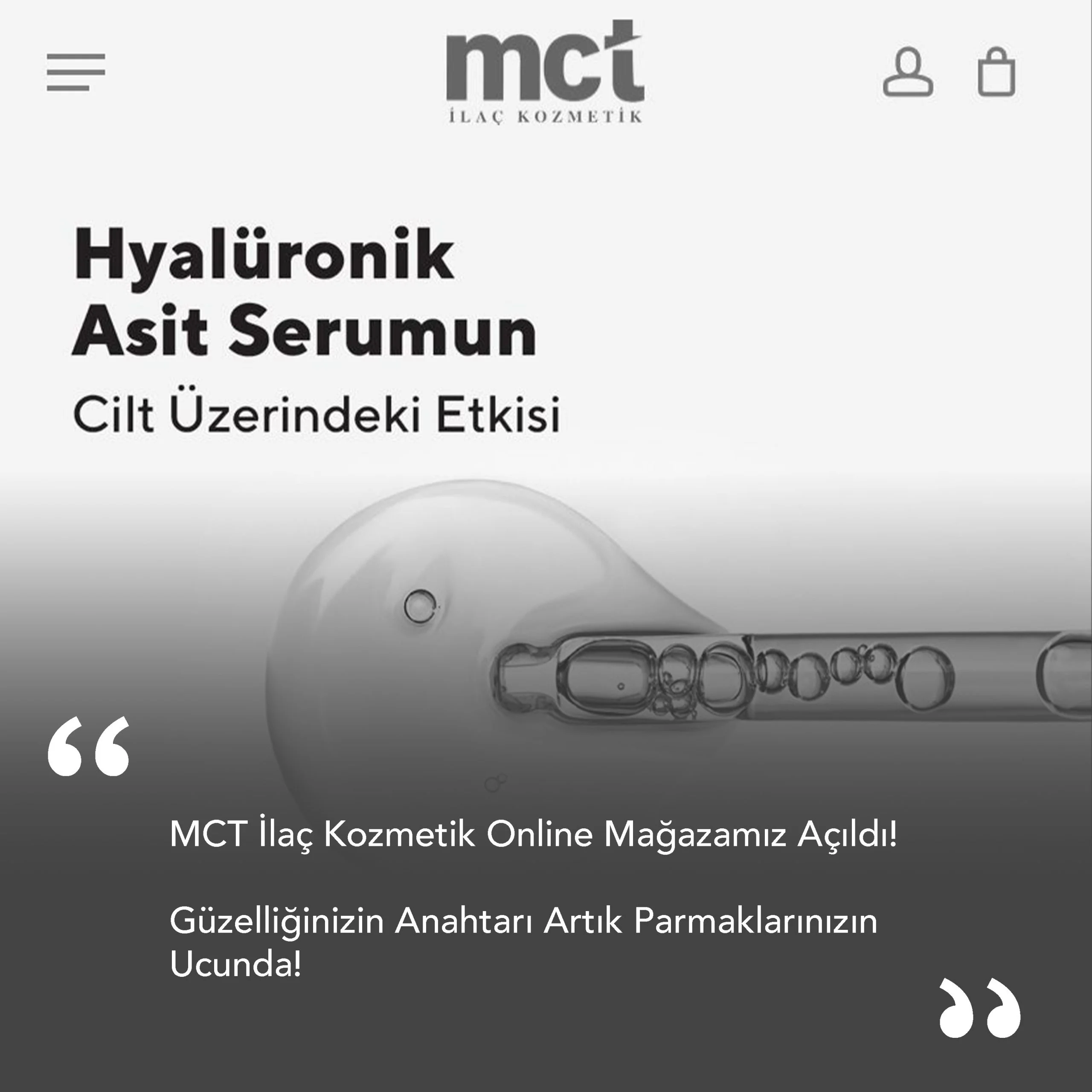 MCT İlaç Kozmetik Online Mağazamız Açıldı!